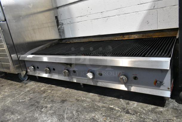 2020 Cooking Performance Group CPG 351CRCPG60NL Stainless Steel Commercial Countertop Natural Gas Powered Charbroiler Grill. 200,000 BTU. - Image 5 of 8
