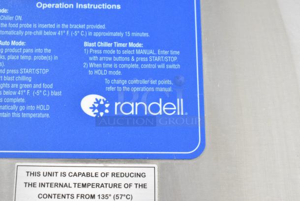 Randell BC-18 Stainless Steel Commercial Blast Chiller. 115/230 Volts, 1 Phase. - Image 3 of 6