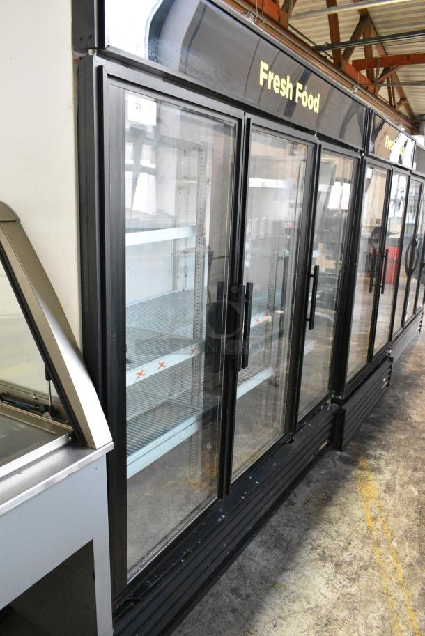 True GDM-72 Metal Commercial 3 Door Reach In Cooler Merchandiser w/ Poly Coated Racks. 115 Volts, 1 Phase. Tested and Working! - Image 1 of 7