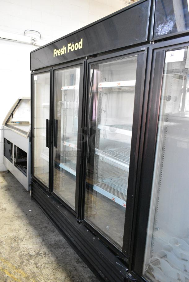 True GDM-72 Metal Commercial 3 Door Reach In Cooler Merchandiser w/ Poly Coated Racks. 115 Volts, 1 Phase. Tested and Working! - Image 2 of 7