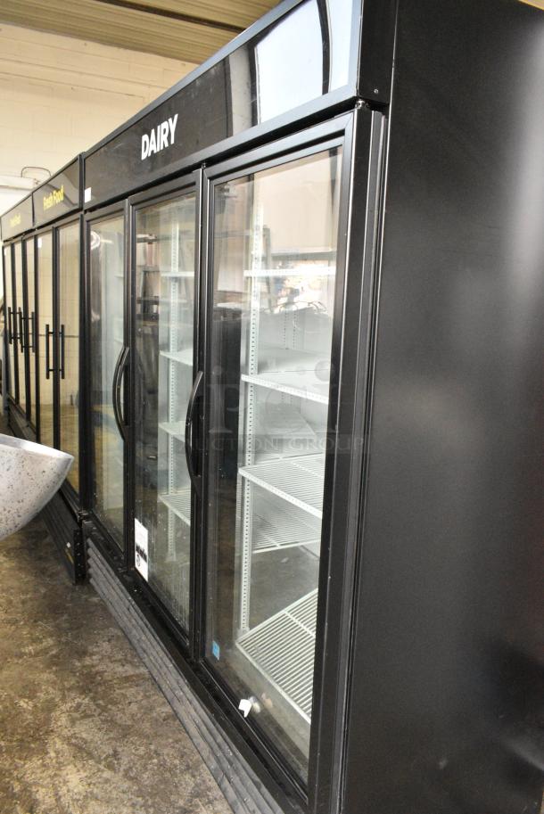 2019 True GDM-72-HC Metal Commercial 3 Door Reach In Cooler Merchandiser w/ Poly Coated Racks. 115 Volts, 1 Phase. Tested and Working! - Image 2 of 7