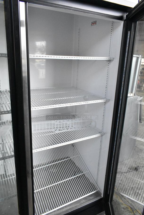 2019 True GDM-72-HC Metal Commercial 3 Door Reach In Cooler Merchandiser w/ Poly Coated Racks. 115 Volts, 1 Phase. Tested and Working! - Image 4 of 7