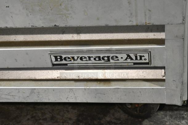 Beverage Air MF65 Metal Commercial 3 Door Reach In Cooler Merchandiser w/ Poly Coated Racks on Commercial Casters. 115 Volts, 1 Phase. Tested and Working! - Image 3 of 9