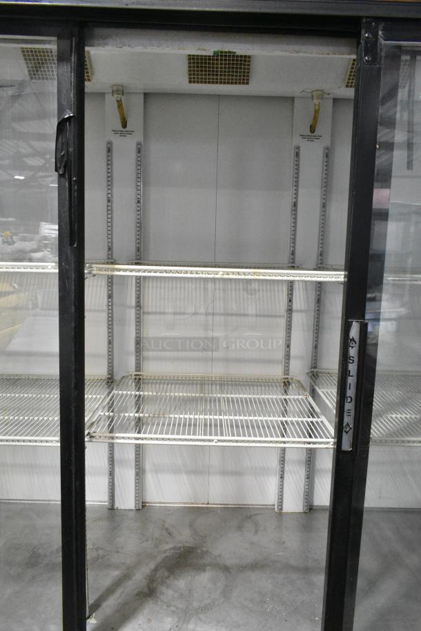 Beverage Air MF65 Metal Commercial 3 Door Reach In Cooler Merchandiser w/ Poly Coated Racks on Commercial Casters. 115 Volts, 1 Phase. Tested and Working! - Image 6 of 9