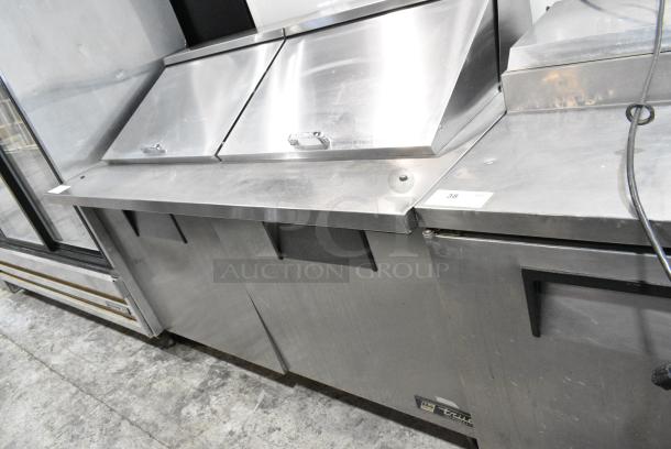 True TSSU-60-24M-B-ST Stainless Steel Commercial Sandwich Salad Prep Table Mega Top Bain Marie on Commercial Casters. 115 Volts, 1 Phase. Tested and Working! - Image 2 of 10