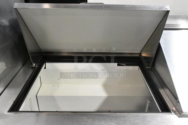 True TSSU-60-24M-B-ST Stainless Steel Commercial Sandwich Salad Prep Table Mega Top Bain Marie on Commercial Casters. 115 Volts, 1 Phase. Tested and Working! - Image 5 of 10