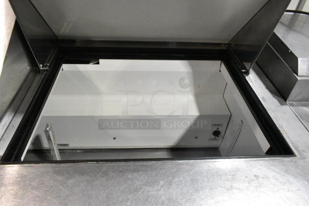 True TSSU-60-24M-B-ST Stainless Steel Commercial Sandwich Salad Prep Table Mega Top Bain Marie on Commercial Casters. 115 Volts, 1 Phase. Tested and Working! - Image 6 of 10