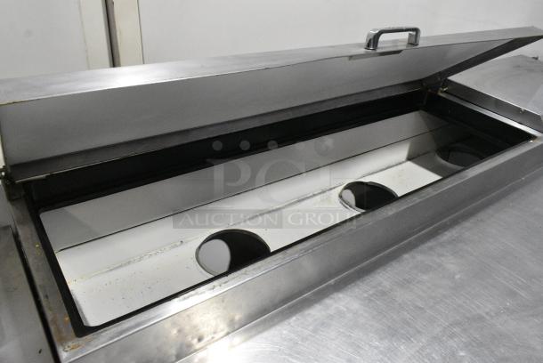 True TPP-67 Stainless Steel Commercial Pizza Prep Table on Commercial Casters. 115 Volts, 1 Phase. Tested and Powers On But Does Not Get Cold - Image 5 of 10