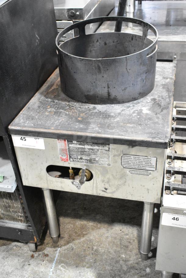 Town SR-24-M-SS-N Stainless Steel Commercial Natural Gas Powered Single Burner Wok Range. - Image 3 of 6