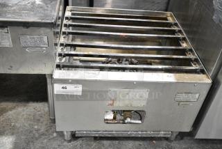 Town SR-24-G-SS-N8 Stainless Steel Commercial Natural Gas Powered Single Burner Stock Pot Range.