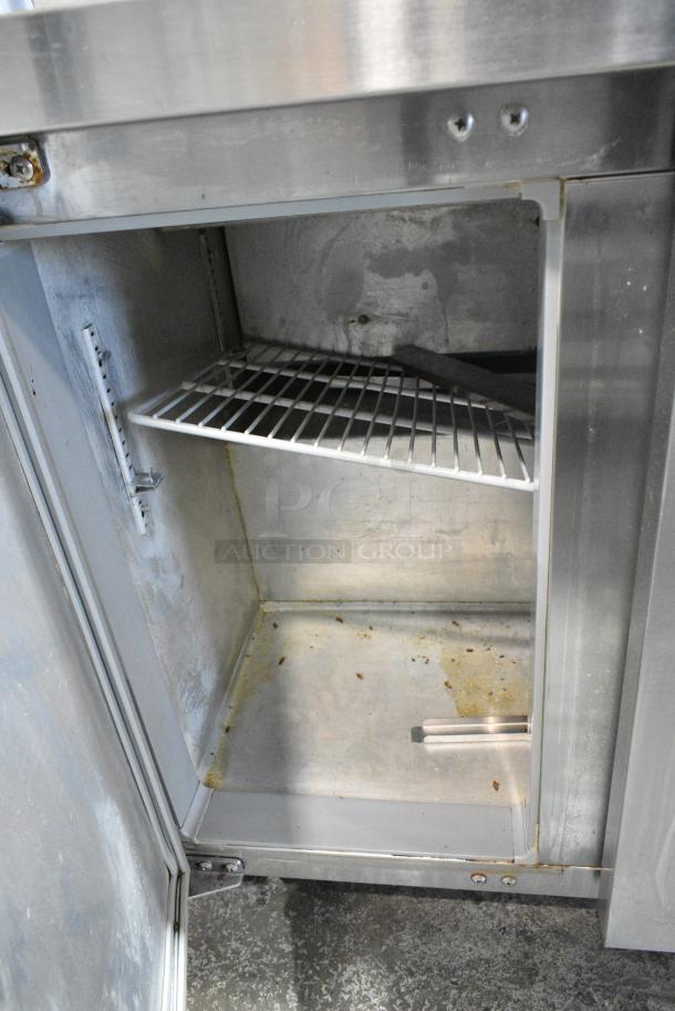 Continental SW36-10 Stainless Steel Commercial Sandwich Salad Prep Table Bain Marie Mega Top on Commercial Casters. 115 Volts, 1 Phase. Tested and Working! - Image 6 of 9