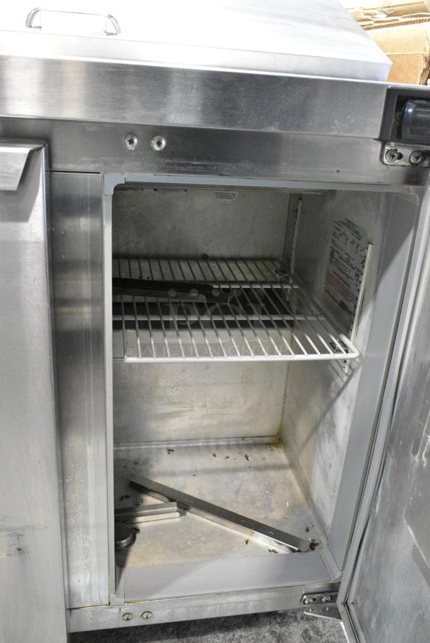 Continental SW36-10 Stainless Steel Commercial Sandwich Salad Prep Table Bain Marie Mega Top on Commercial Casters. 115 Volts, 1 Phase. Tested and Working! - Image 7 of 9