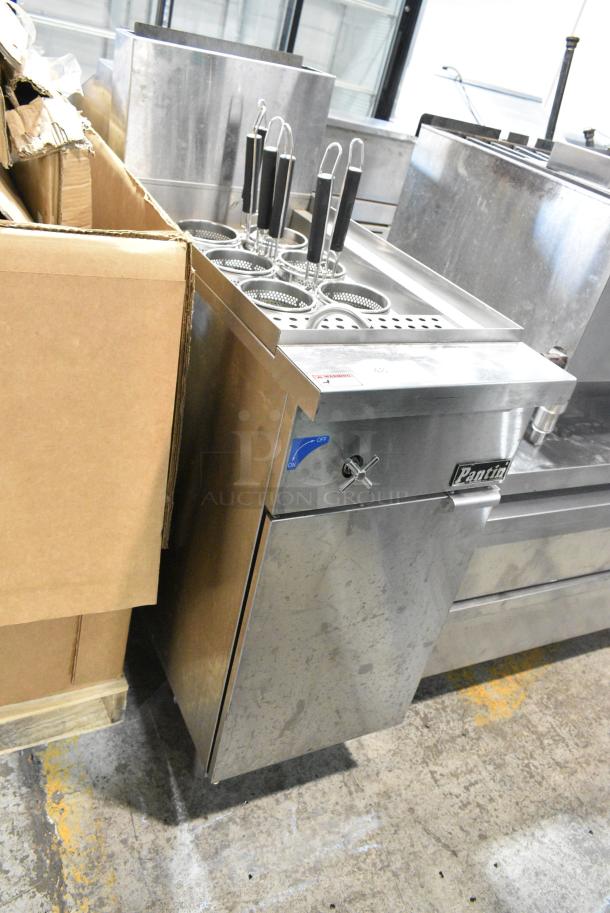 Pantin PC11 Stainless Steel Commercial Floor Style Natural Gas Powered Pasta Cooker. 70,000 BTU. - Image 2 of 6