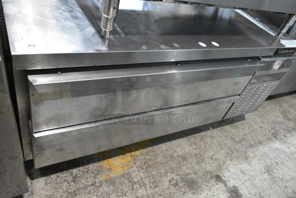 Continental Stainless Steel Commercial 2 Drawer Chef Base on Commercial Casters. 115 Volts, 1 Phase. Tested and Working! - Image 2 of 11