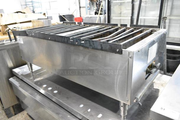 Town SR-24-G-X2-SS-N Stainless Steel Commercial Natural Gas Powered 2 Burner Range. - Image 1 of 7