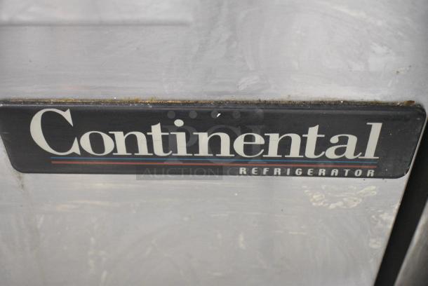 2017 Continental SW72 Stainless Steel Commercial 3 Door Work Top Cooler on Commercial Casters. 115 Volts, 1 Phase. Tested and Working! - Image 4 of 11