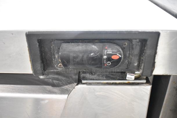 2017 Continental SW72 Stainless Steel Commercial 3 Door Work Top Cooler on Commercial Casters. 115 Volts, 1 Phase. Tested and Working! - Image 5 of 11