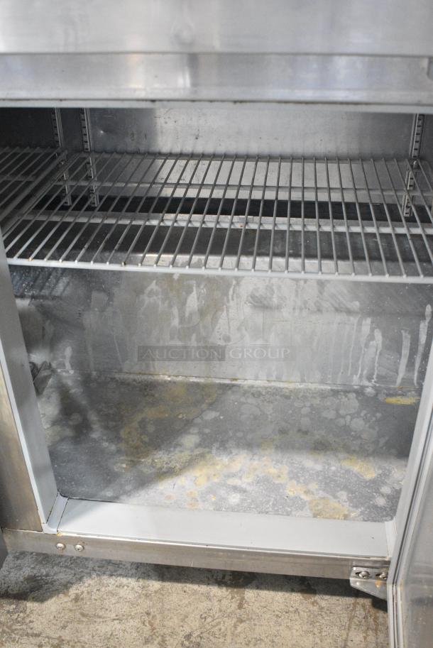 2017 Continental SW72 Stainless Steel Commercial 3 Door Work Top Cooler on Commercial Casters. 115 Volts, 1 Phase. Tested and Working! - Image 7 of 11