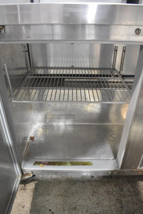 2017 Continental SW72 Stainless Steel Commercial 3 Door Work Top Cooler on Commercial Casters. 115 Volts, 1 Phase. Tested and Working! - Image 6 of 11
