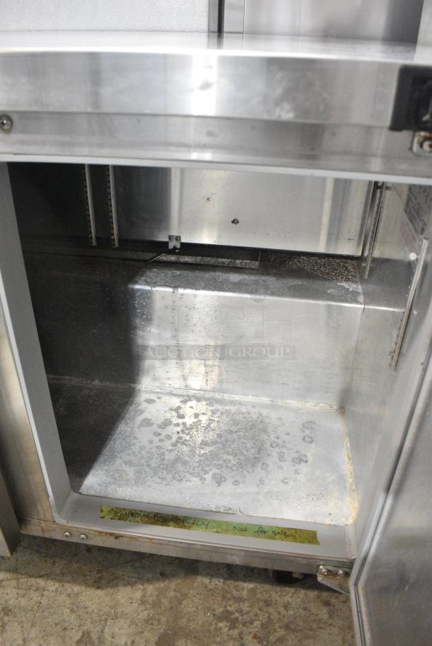 2017 Continental SW72 Stainless Steel Commercial 3 Door Work Top Cooler on Commercial Casters. 115 Volts, 1 Phase. Tested and Working! - Image 8 of 11