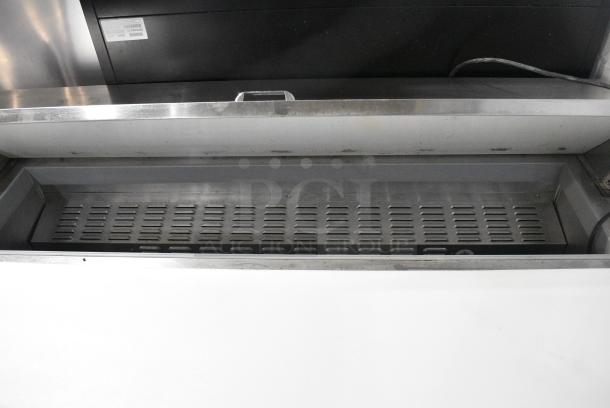 2017 Continental SW60-16 Stainless Steel Commercial Sandwich Salad Prep Table Bain Marie Mega Top on Commercial Casters. 115 Volts, 1 Phase. Tested and Working! - Image 3 of 9