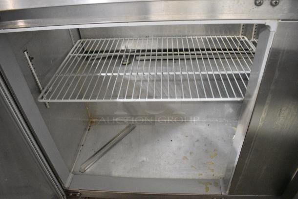 2017 Continental SW60-16 Stainless Steel Commercial Sandwich Salad Prep Table Bain Marie Mega Top on Commercial Casters. 115 Volts, 1 Phase. Tested and Working! - Image 4 of 9