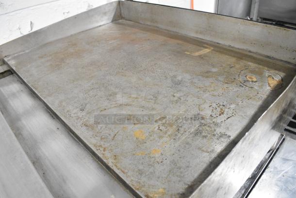 Imperial Stainless Steel Commercial Countertop Natural Gas Powered Flat Top Griddle. - Image 6 of 7