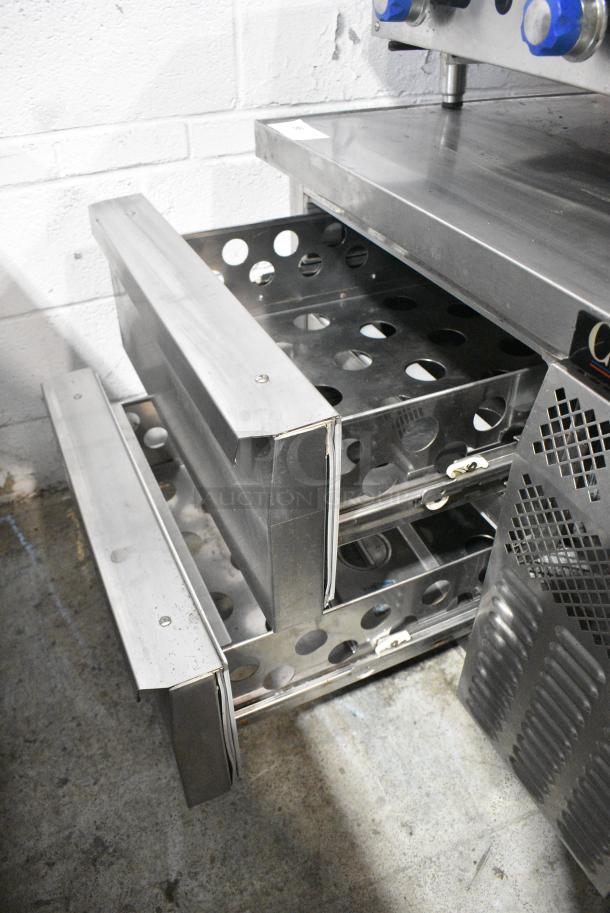 2017 Continental Stainless Steel Commercial 2 Drawer Chef Base on Commercial Casters. 115 Volts, 1 Phase. Tested and Working! - Image 5 of 7