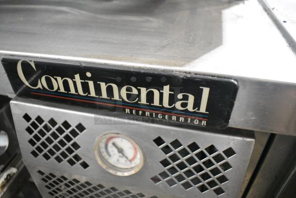 2017 Continental Stainless Steel Commercial 2 Drawer Chef Base on Commercial Casters. 115 Volts, 1 Phase. Tested and Working! - Image 6 of 7