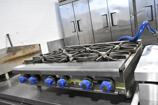 Imperial IR-6-36 Stainless Steel Commercial Countertop Natural Gas Powered 6 Burner Range. - Image 2 of 7