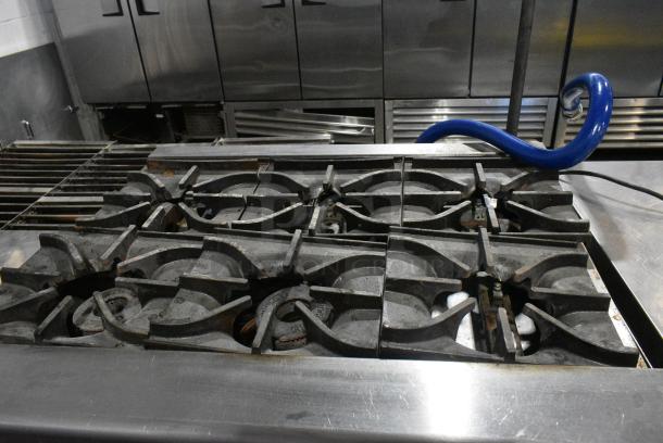 Imperial IR-6-36 Stainless Steel Commercial Countertop Natural Gas Powered 6 Burner Range. - Image 5 of 7