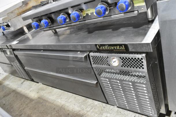 2017 Continental Stainless Steel Commercial 2 Drawer Chef Base on Commercial Casters. 115 Volts, 1 Phase. Tested and Working! - Image 2 of 9