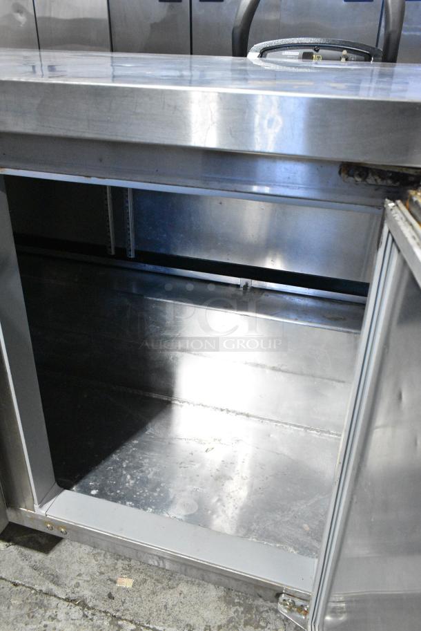 2017 Continental SW72 Stainless Steel Commercial 2 Drawer Chef Base on Commercial Casters. 115 Volts, 1 Phase. Tested and Powers On But Does Not Get Cold - Image 6 of 9
