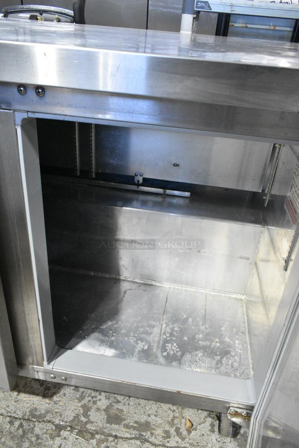 2017 Continental SW72 Stainless Steel Commercial 2 Drawer Chef Base on Commercial Casters. 115 Volts, 1 Phase. Tested and Powers On But Does Not Get Cold - Image 7 of 9