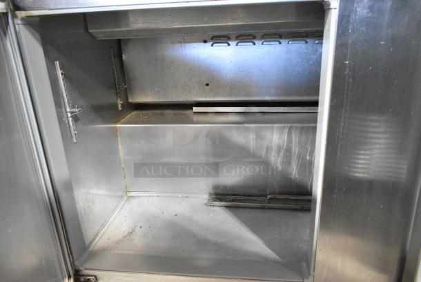 2017 Continental SW60-16 Stainless Steel Commercial Sandwich Salad Prep Table Bain Marie Mega Top on Commercial Casters. 115 Volts, 1 Phase. Tested and Working! - Image 7 of 9