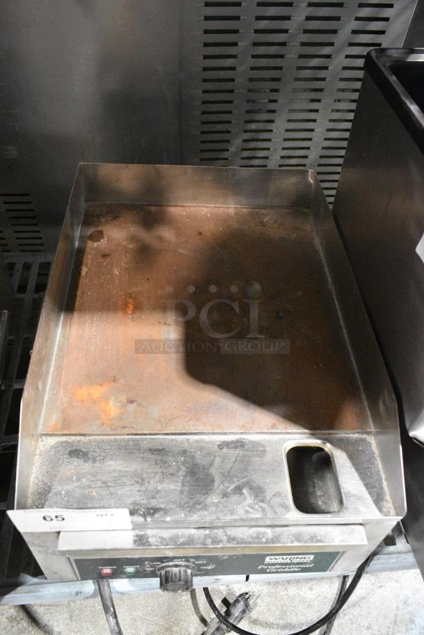 Waring WGR140X Stainless Steel Commercial Countertop Electric Powered Flat Top Griddle. 120 Volts, 1 Phase. - Image 5 of 7