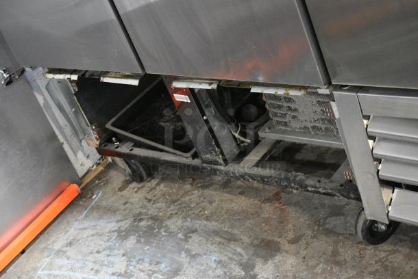 True T-35 Stainless Steel Commercial 2 Door Reach In Cooler w/ Poly Coated Racks on Commercial Casters. 115 Volts, 1 Phase. Tested and Working! - Image 2 of 7