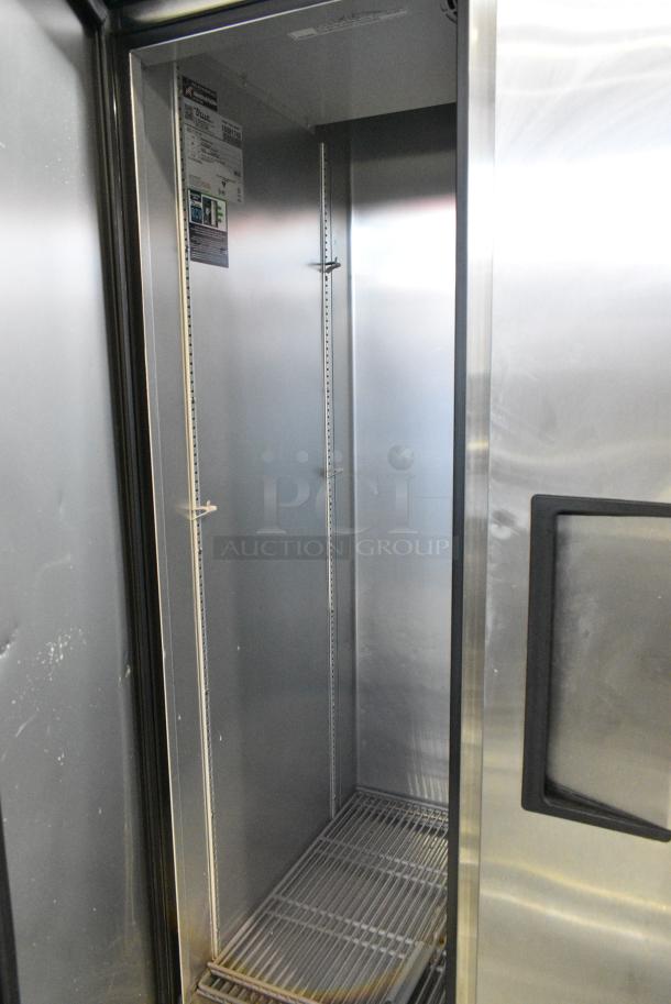 2022 True T-35-HC Stainless Steel Commercial 2 Door Reach In Cooler w/ Poly Coated Racks on Commercial Casters. 115 Volts, 1 Phase. Tested and Working! - Image 5 of 7