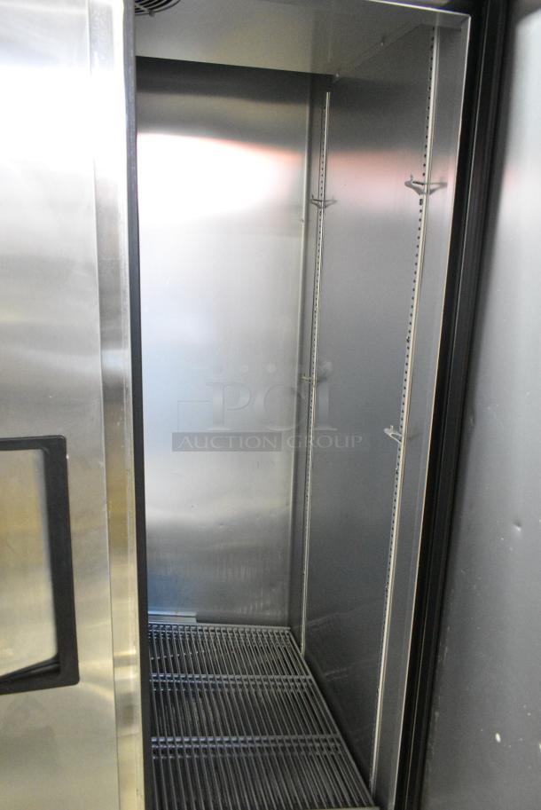 2022 True T-35-HC Stainless Steel Commercial 2 Door Reach In Cooler w/ Poly Coated Racks on Commercial Casters. 115 Volts, 1 Phase. Tested and Working! - Image 6 of 7