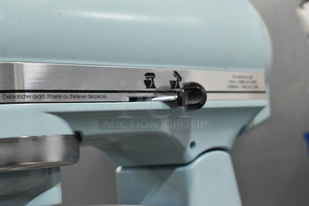 KitchenAid Metal Countertop 4.5 Quart Planetary Dough Mixer w/ Mixing Bowl and Paddle Attachment. 120 Volts, 1 Phase. Unit Was a Store Display. Cannot Test Due To Cut Power Cord - Image 5 of 10