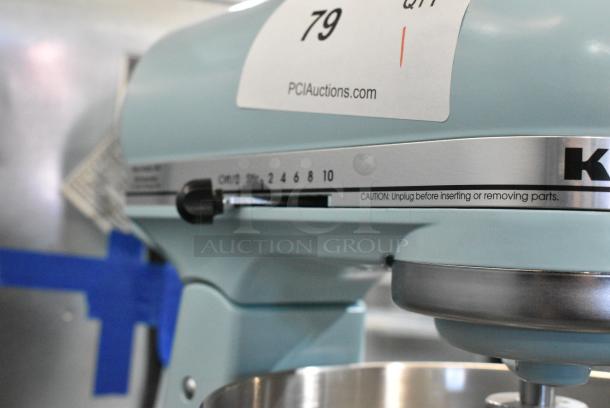 KitchenAid Metal Countertop 4.5 Quart Planetary Dough Mixer w/ Mixing Bowl and Paddle Attachment. 120 Volts, 1 Phase. Unit Was a Store Display. Cannot Test Due To Cut Power Cord - Image 6 of 10