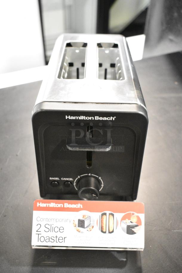 Hamilton Beach T143 Metal Countertop 2 Slot Toaster. 120 Volts, 1 Phase. Unit Was a Store Display. - Image 1 of 10