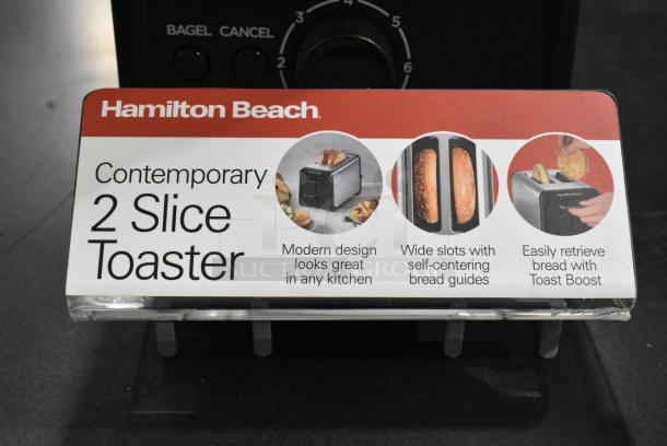 Hamilton Beach T143 Metal Countertop 2 Slot Toaster. 120 Volts, 1 Phase. Unit Was a Store Display. - Image 8 of 10
