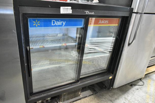 True GDM-41SL-48-HC-LD Metal Commercial 2 Door Reach In Cooler Merchandiser w/ Poly Coated Racks. 115 Volts, 1 Phase. Tested and Powers On But Does Not Get Cold - Image 1 of 8