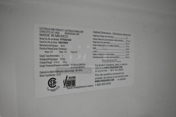 Frigidaire FFTR2021QS4 Stainless Steel Cooler w/ Freezer. 115 Volts, 1 Phase. Tested and Working! - Image 9 of 9
