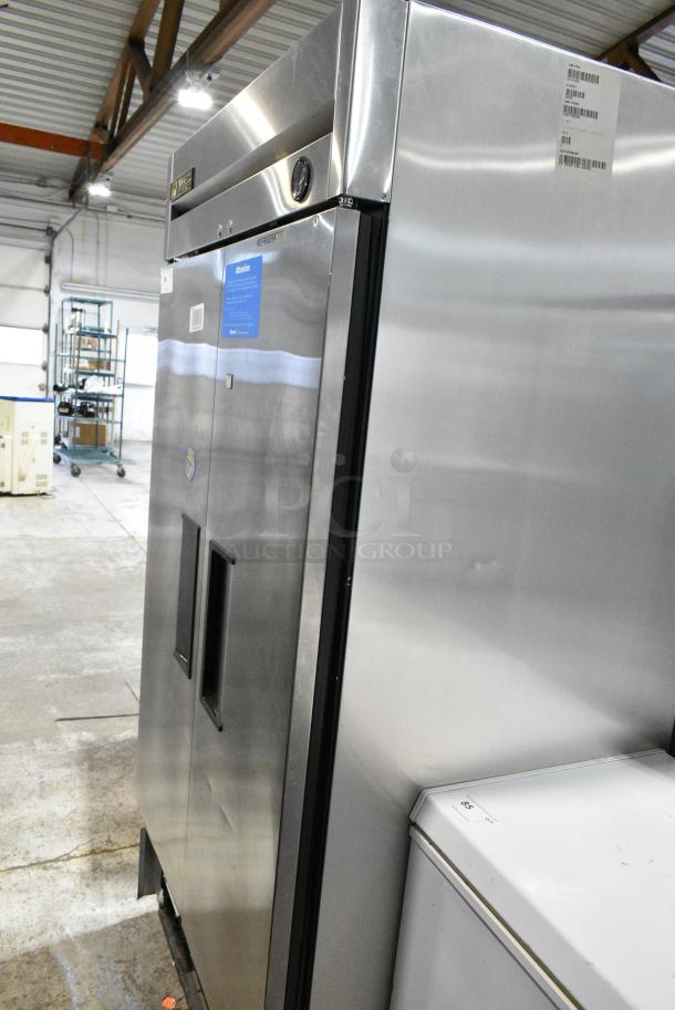 True T-35 Stainless Steel Commercial 2 Door Reach In Cooler w/ Poly Coated Racks. 115 Volts, 1 Phase. Tested and Working! - Image 2 of 7