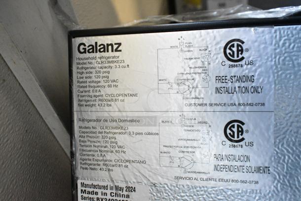 Galanz GLR33MBKE23 Mini Cooler. 115 Volts, 1 Phase. Tested and Working! - Image 6 of 6
