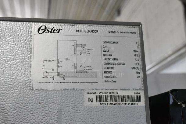Oster OS-NF21800HB Metal Cooler w/ Freezer. 120 Volts, 1 Phase. Tested and Working! - Image 11 of 11