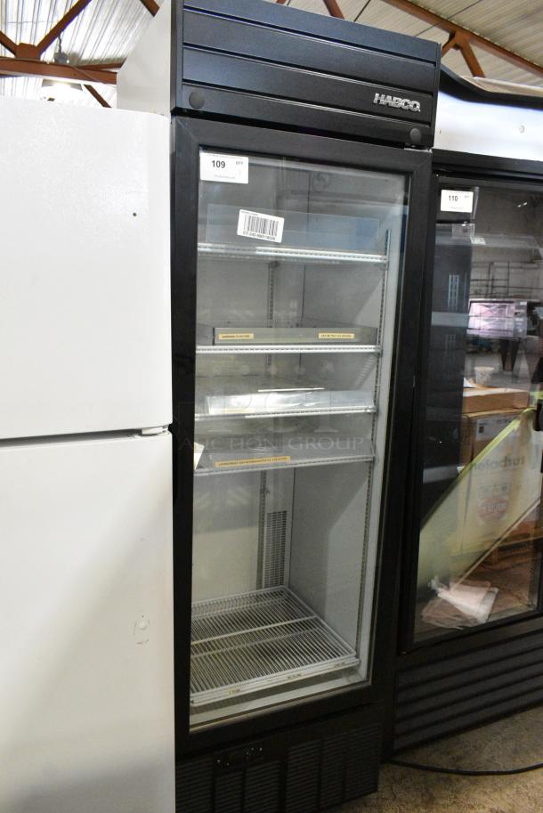 2019 Habco SE18 Metal Commercial Single Door Reach In Cooler Merchandiser w/ Poly Coated Racks. 115 Volts, 1 Phase. Tested and Working! - Image 1 of 4