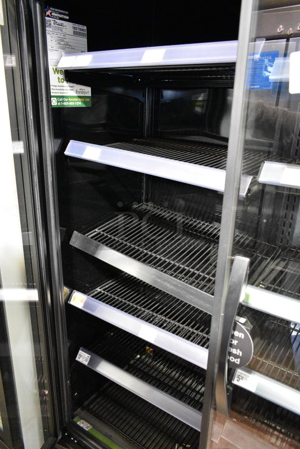 2021 True TVM-48SL-HC Metal Commercial 2 Door Reach In Cooler Merchandiser w/ Poly Coated Racks. 115 Volts, 1 Phase. Tested and Working! - Image 8 of 11